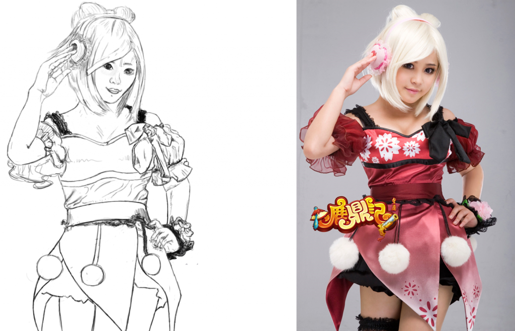 Cosplay Drawing - Game Dev Unlimited